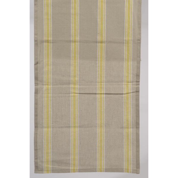 Northlight Seasonal 55 x 15.75 in. Naturelle et Terreuse Brown White and Yellow Striped Table Runner 31370360 - main